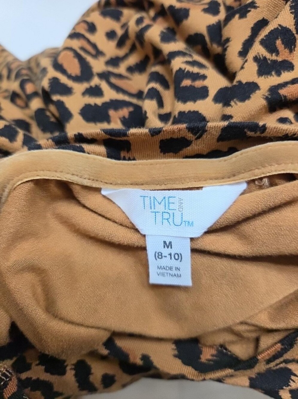 Time and Tru Leopard Print Dress – Size M (8–10) - Picture 10 of 10